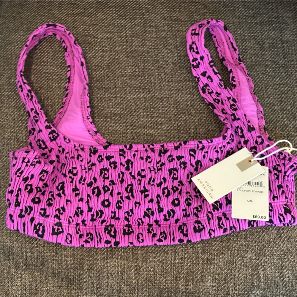 Good American animal print bikini